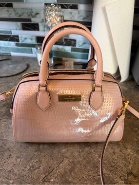 kate spade Blush Pink Sequin Mini Satchel